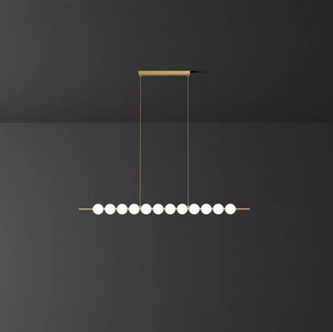 Đèn thả bàn ăn bằng đồng decor ngọc trai ZHM316 11