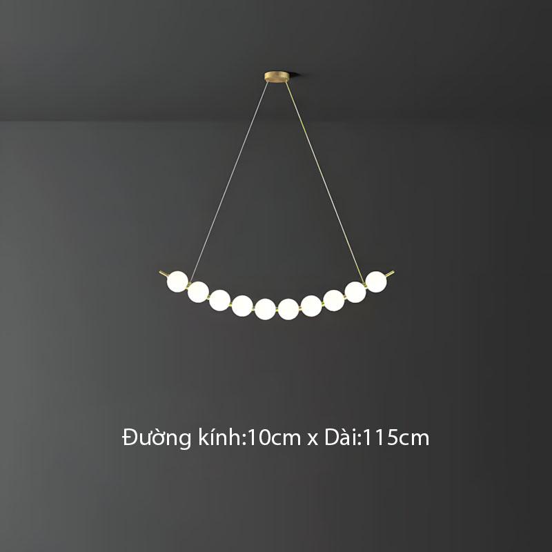 Đèn thả bằng đồng decor phòng ăn hiện đại ZHM568 6