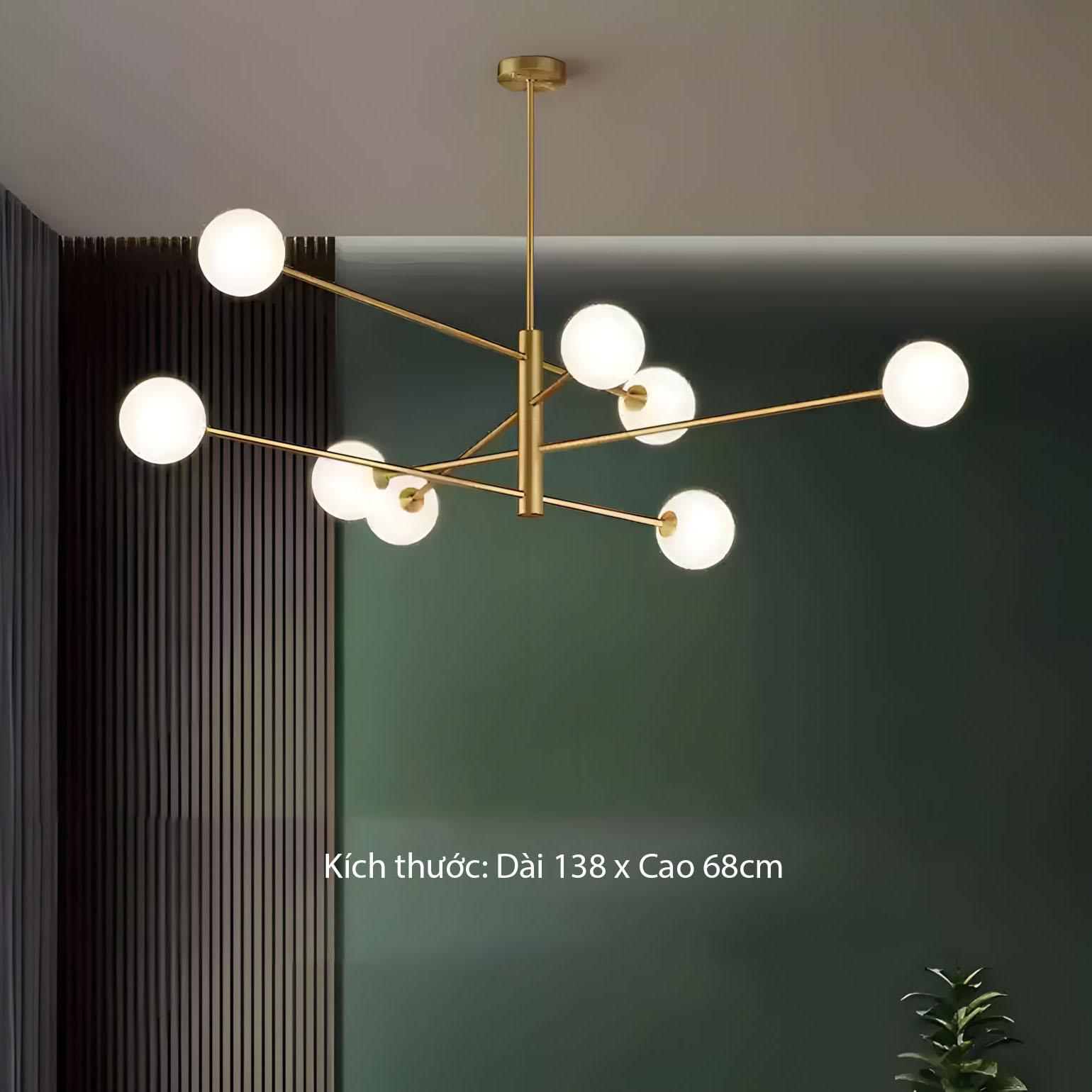 Đèn thả thủy tinh nghệ thuật độc đáo ZHM442 8