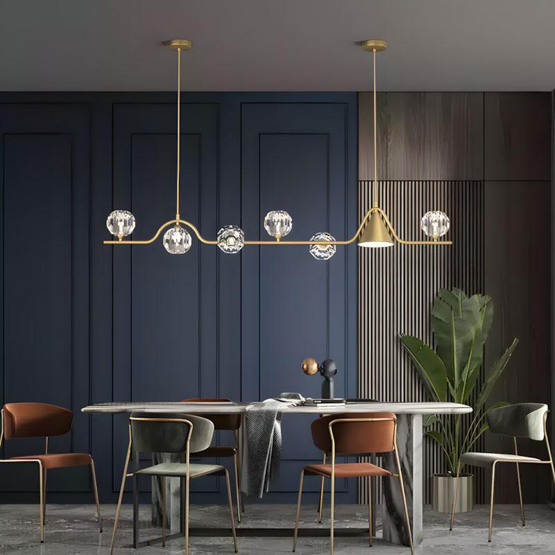 Đèn thả trần bằng đồng decor phòng ăn sáng tạo ZHM150 10
