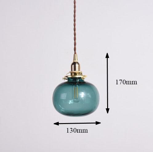 Đèn thủy tinh hình hồ lô thả trần Nhật Bản cổ điển DG217 13