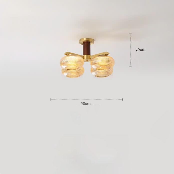 Đèn trần đồng nhiều bóng cao cấp hiện đại kiểu Ý ZHM338 11