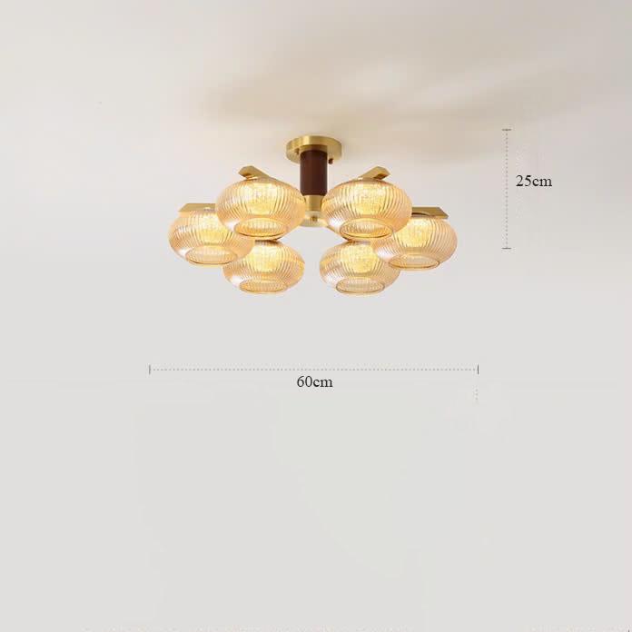 Đèn trần đồng nhiều bóng cao cấp hiện đại kiểu Ý ZHM338 14