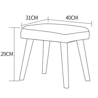 Ghế sofa bập bênh vải nhung kẻ sọc cổ điển kiểu Bắc Âu AH295 14