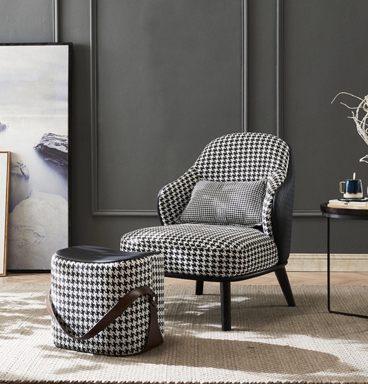 Ghế sofa đơn vải lanh chân thép cho phòng khách FAD683 6