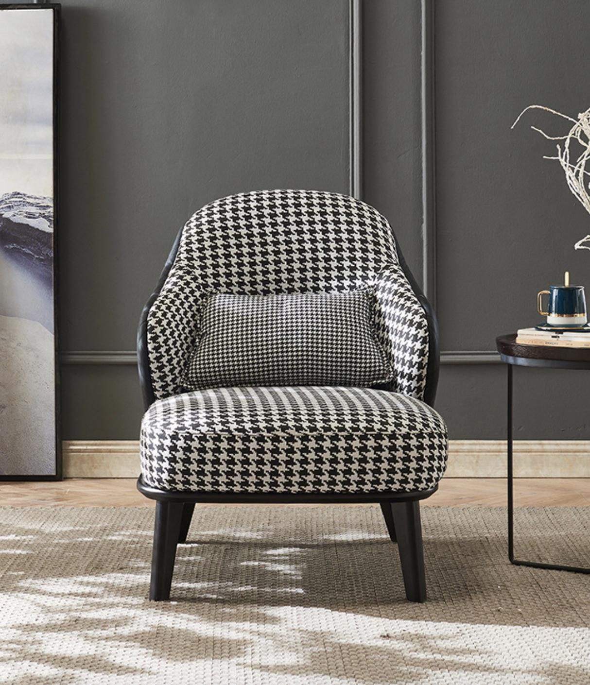 Ghế sofa đơn vải lanh chân thép cho phòng khách FAD683 8