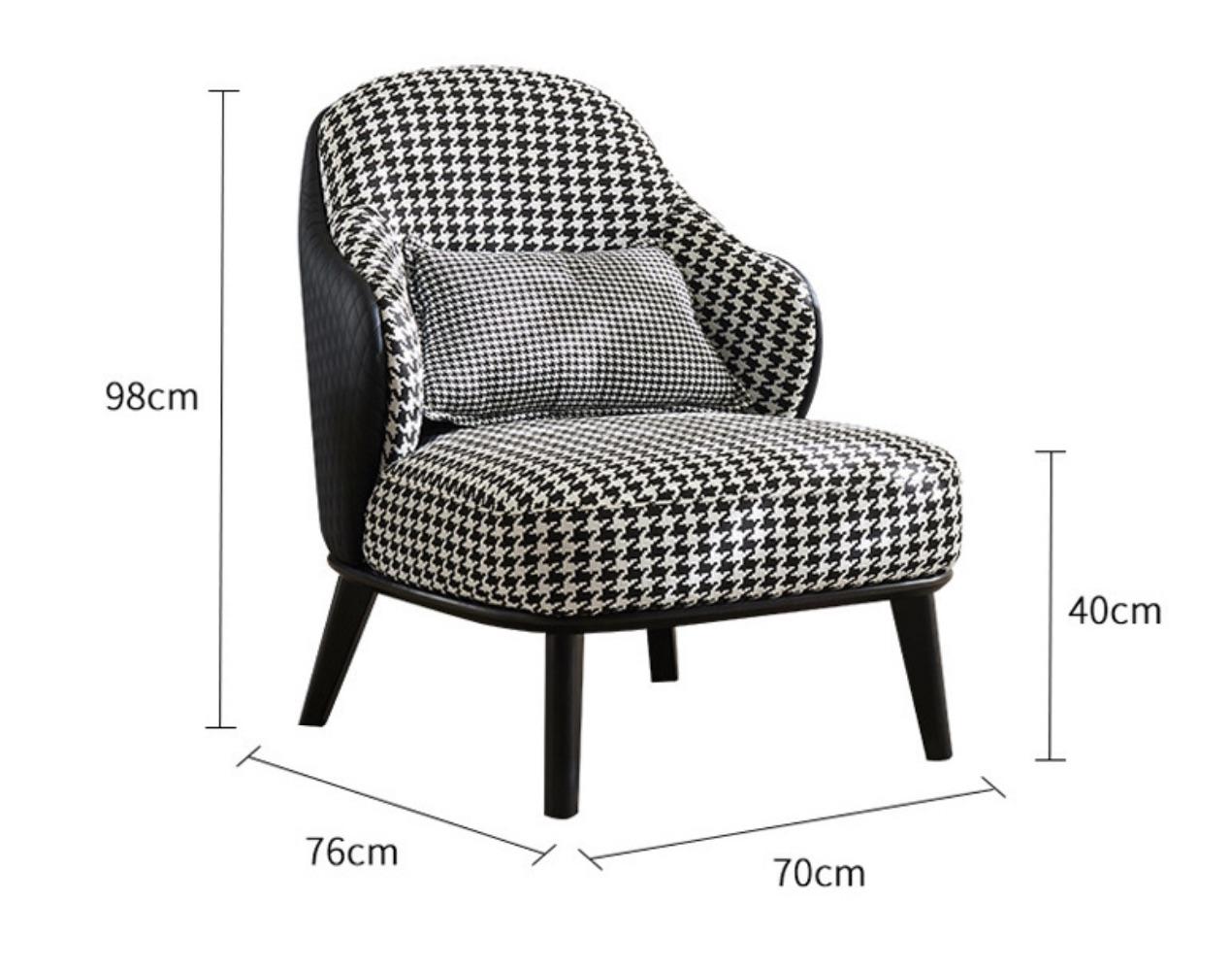 Ghế sofa đơn vải lanh chân thép cho phòng khách FAD683 17