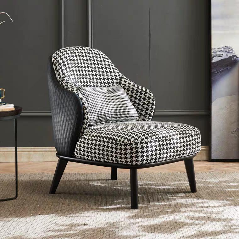 Ghế sofa đơn vải lanh chân thép cho phòng khách FAD683 10