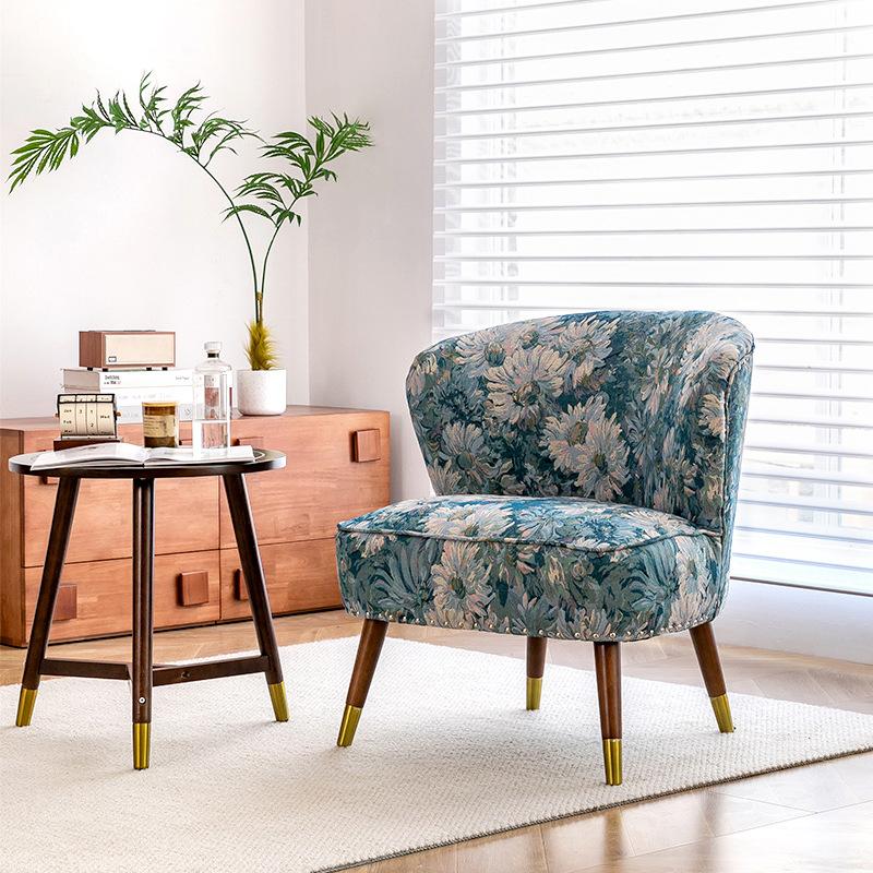 Ghế sofa đơn vải lanh dòng Vintage style Mỹ cổ điển AH705 9