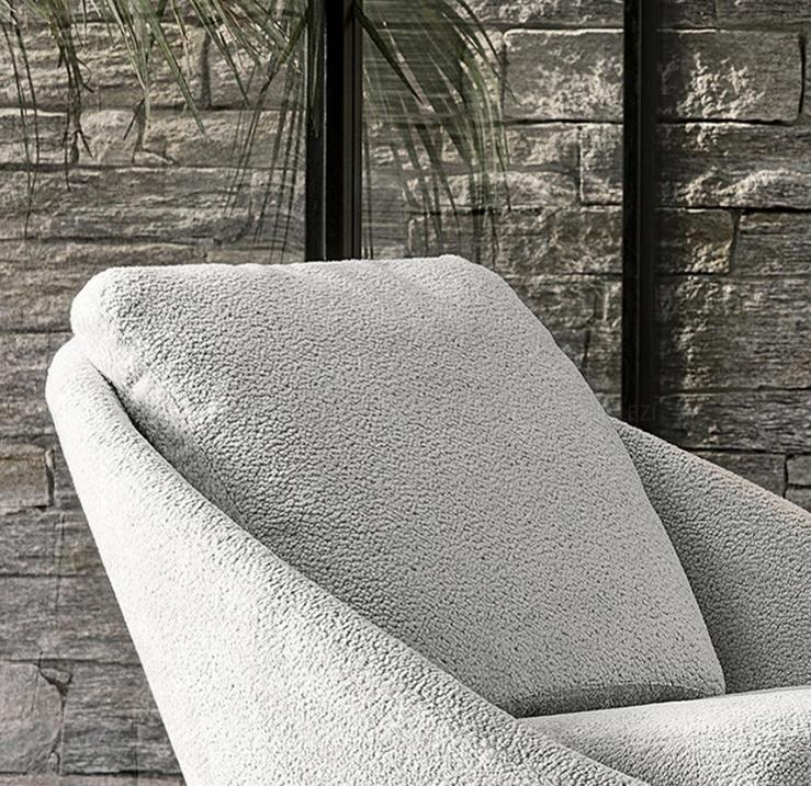 Ghế sofa đơn vải lanh sang trọng kiểu Italia FAD680 15