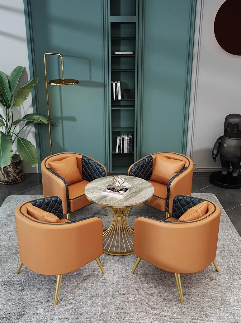 Sofa đơn da sang trọng cho phòng chờ khách sạn FAD678 7
