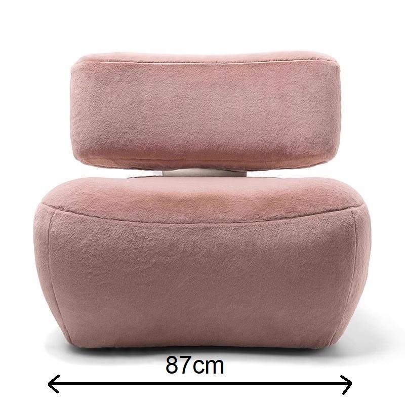 Sofa lười thư giãn vải nhung phong cách Wabi-Sabi FAD095 7