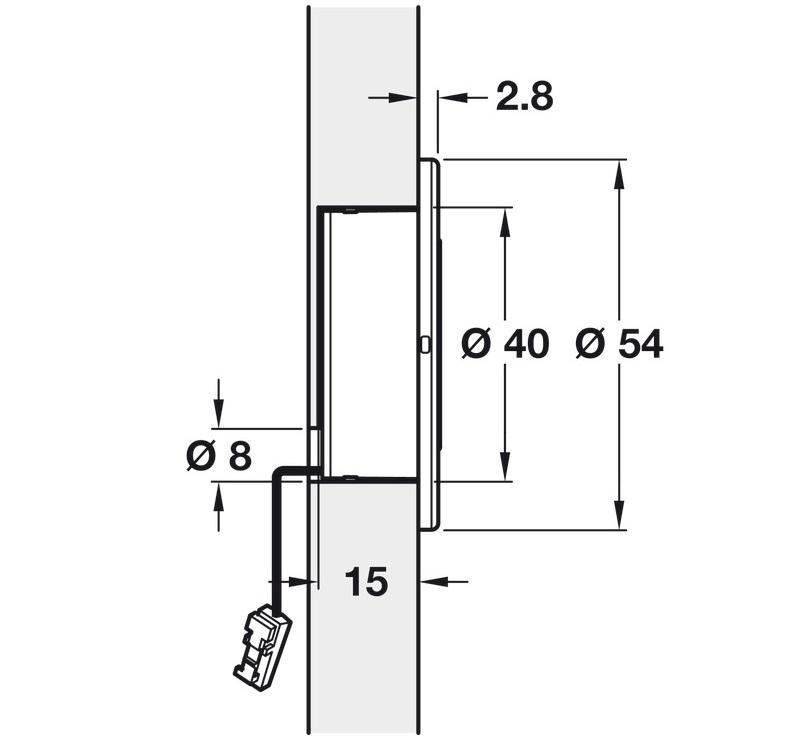 Đèn định hướng điều khiển cảm biến Hafele 833.73.111