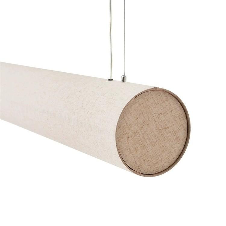Đèn thả trần bằng vải kiểu Nhật hình ống ZA568 12